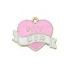 Amazon Día de la Madre Amor de Mamá Colgante Pequeño Colgante Aceite Goteando Aleación Joyería Pulsera DIY Collar Llavero