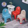 Silla trasera original engrosada para niños de jardín de infantes respaldo de silla para niños silla de comedor para bebés silla pequeña de plástico taburete para el hogar