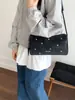 Bolso Cilíndrico de Moda Estilo Coreano con Tachuelas de Cinco Estrellas, Gran Capacidad, Nuevo 2026 Versátil Elegante Bolso Cruzado