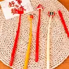 Caneta Click Inspiradora Fofa para Estudantes, Caneta Apagável de Bênção de Ano Novo para Perguntas de Prática, Caneta de Assinatura de Papelaria de Alto Valor