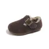 Zapatos de Algodón para Niñas 2026 Birkenstock Zapatos de Invierno para Niños Forrados de Felpa Cálidos Nuevos Suela Suave Mocasines para Bebé Niños Modernos