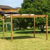 Tenda Pavilhão Toldo Externo Abrigo de Chuva para Pátio Villa Carport de Jardim Treliça de Uva Doméstica Carport de Liga de Alumínio
