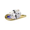 Anillo de diamantes con forma de huevo de paloma de viento de Mu Jing Jewelry, de moda básica, de 8 x 10 mm, de plata S925, estilo europeo y americano.