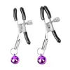 Pinzas para pezones LiPu player con cascabeles Flirteo de pareja SM Pinzas para pezones de una sola campana Pinzas para pezones productos para adultos juguetes sexuales