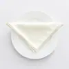 Fornecimento direto da fábrica de decoração de banquete de casamento de hotel de alta qualidade, segmento de poliéster, pano para boca, jogo americano, guardanapo tingido