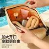 Bolsa Tote de Ombro com Contraste de Cores para Separação Seco-Molhado, Bolsa de Mão Leve para Viagens Curtas, Bolsa para Viagens de Negócios, Bolsa para Esportes e Fitness