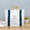 Bolsa Tote de Plástico Listrada Simples de Moda Estampa de Alta Definição Qualidade Loja de Calçados Sacola de Embalagem para Compras Impressão Colorida Logotipo