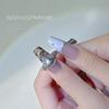 Acessórios de Nail Art de Celebridade da Internet Estilo Metal Escuro Pérola de Saturno Strass Cruz Decoração de Unha