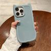 Funda Creativa para Teléfono con Orejas de Gato para iPhone 16 Pro Max Apple 11/12 Funda Protectora de TPU Resistente a Caídas de Color Sólido