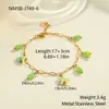 Collar de Acero Inoxidable Estilo Vacaciones Colorido Estrella de Mar Transfronterizo Europeo y Americano de Venta Caliente Que No Se Desvanece, Pulsera Estilo Océano Ins al por Mayor