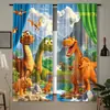 Cortinas Criativas de Verão Transfronteiriças com Estampa de Linhas do Mar, Conchas e Corais para Decoração de Ambiente de Sala de Estar e Quarto