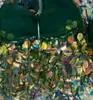 2025 Nuevo Venta Caliente Transfronteriza Multicolor 10cm Estilo Étnico Lentejuela Borla Encaje Vestido de Baile Latino Disfraz de Presentación Decoración