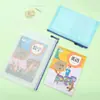 Bolsa de archivo de malla transparente tamaño A4 bolsa con cremallera bolsa con cordón bolsa de archivo impermeable bolsa para libros de estudiante