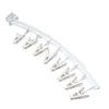 Varal de roupas para dormitório, varal de janela anti-roubo para meias, prendedores de meia à prova de vento multi-clip para varanda doméstica