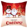 Nova capa de almofada da série de flocos de neve do Papai Noel Elk Capa de almofada de sofá de decoração de casa de férias