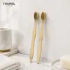 Escova de Dentes de Cerdas de Porco e Bambu OEM Personalizada Exportação de Comércio Exterior Fábrica de Conjuntos Descartáveis de Escova de Dentes e Pasta de Dentes Venda Direta