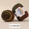 Sección Teñida Lana Arcoíris Hecho a Mano Lana Lana Pura Suéter Chaqueta Degradado Bufanda Sombrero Chal de Tejer DIY