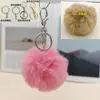 En Stock, Colgante de Bola de Pelo de Conejo Sintético, Accesorio de Bola de Felpa para Ropa, Zapatos, Sombreros, Llaveros y Decoraciones de Bolsos