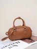 Nova Bolsa Boston Versátil de Couro Genuíno de Alta Qualidade Almofada Retrô de Grande Capacidade para Ombro Transversal Mão para Mulheres