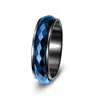 Anillo giratorio martillado simple para hombre estilo europeo y americano Venta al por mayor Anillo de boda para hombre Artículo de venta caliente Amazon Shein