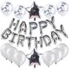 Juego de globos de feliz cumpleaños, decoración para fiesta de cumpleaños, globo de aluminio con lentejuelas y estrella de cinco puntas de 18 pulgadas