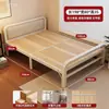 Cama plegable para la hora del almuerzo, madera maciza, no requiere montaje, cama individual, resistente y duradera, adecuada para apartamentos de alquiler, hogares y como una cama plegable simple para niños.