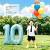 Globos de fuegos artificiales de tira larga de color dopamina para exteriores, accesorios para fotos infantiles, montaje de decoración de cumpleaños para niños y niñas