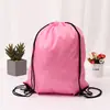 Bolso de Pacote de Poliéster 210d em estoque Mochila de Armazenamento Bolsa com Cordão de Poliéster Mochila Bolso de Pacote para Evento de Maratona