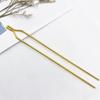 Suministro directo de fábrica material para horquilla tocado de novia antiguo diy horquilla recta doble en forma de Y 125 * 2 mm hierro accesorios para el cabello Hanfu