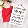 Tarjeta de Agradecimiento de Nuevo Tamaño Transfronteriza con Juego de Sobres para Cumpleaños de Hermanas y Mejores Amigas Tarjeta de Agradecimiento