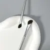 Pincel chanfrado de cerdas macias para sombra no nariz, pincel chanfrado para contorno, pincel de esfumar, pincel de maquiagem lateral para sombra, pincel chanfrado para delineador para iniciantes