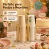 Portavasos de Papel Acrílico de Lujo Ligero Dispensador de Vasos Desechables Estante de Almacenamiento para Vasos de Té y Café de Escritorio para el Hogar