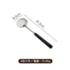 Espátula para Hongos de Acero Inoxidable con Mango de Madera, Tamaños Grande y Pequeño, Espátula Doméstica de Cocina con Mango Largo Antideslizante, Cuchara para Freír, Espátula de Hierro para Sartenes Antiadherentes
