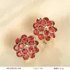 Brincos Ankora Red Estilo Retrô Festivo para Festas 2025 para Mulheres Brincos Únicos Elegantes Joias Simples para Orelha Atacado