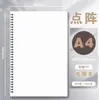 [frete] Bobina de linha horizontal PP livro a4 caderno para estudantes caderno b5 espesso caderno a5 quadriculado
