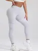 Pantalones de Yoga de Barra de Cuatro Rayas de Cintura V Europeos y Americanos Mallas para Exteriores para Mujer de Cintura Alta Levanta Cadera Secado Rápido Pantalones Deportivos para Correr Fitness
