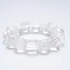 Tianxinghe cao Pulseira de Cristal Branco de Cristal Natural para Mulheres, Presente Versátil, Pulseira Fogo de Artifício Branco Laranja Gelo Rosa Atacado