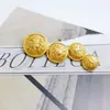 Botones Metálicos Curvos en Forma de Ancla Cosidos a Mano para Abrigos de Lana, Chaquetas, Trajes, Ropa Formal, Botones, Sujetadores, Jin Da