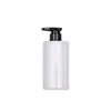 Botella de Champú de 400 ml en Stock, Botella de Loción de Presión de Hombro Plano de Gama Alta, Botella de Plástico PET para Gel Antibacterial, Botella Dispensadora de Producto para el Cuidado