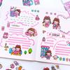 Corea del Sur ins lindo Pegatinas para diario gu Ka caricatura taza de vacío pegatinas de mascota Diario estudiante Taza de agua PVC transparente