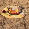 Juego Completo de Estufa para Preparar Té Alrededor del Fuego, Mesa de Camping para Exteriores, Parrilla para Barbacoa, Estante Plegable Multifuncional para Barbacoa, Estufa de Calefacción para Uso en el Hogar