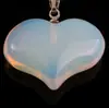 Colgante Corazón de Cristal Natural Corazón de Melocotón Moda Europea y Americana Collar Accesorios para Collares Exportación de Joyería para Ebay Amazon