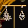 Brincos Florais Gota D'água Vazados Estilo Antigo para Mulheres, Brincos Elegantes Estilo Vinha, Populares em Sites Independentes