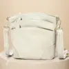 Bolso de Hombro Suave de Cuero de Vaca Retro, Bolso Cubo de Piel de Vaca de Primera Capa, Bolso de Piel Genuina para Mujer, Bolso Cruzado de Hombro Casual