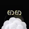 Pendientes de alta calidad para todo tipo de atuendos, pendientes de moda para hombres y mujeres, letras de pedrería, todo a juego, pasador de plata s925, accesorios de aleación