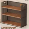 Estante de mesa, organizador de arquivos vertical de vários níveis, prateleira de armazenamento por assunto, armário de armazenamento de livros para mesa de estudante