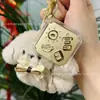 Llavero Dorado de Fortuna y Prosperidad, Colgante de Bolsa de la Suerte de Oro Puro, Regalo de Bendición para Fiestas, Regalo de Atracción para Tienda de Oro, Al por Mayor