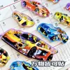 Pegatinas Dinámicas de Burbujas de Agua Transfronterizas, Vehículos, Coches, Camiones, Pegatinas 3D de Dibujos Animados Cognitivos para Niños