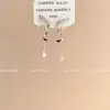 Brincos de Franja Estrela Explosões Transfronteiriças Longos Moda Exquisitos Alta Qualidade Pendurados Atrás Brincos Torcidos de Diamante para Mulheres