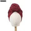 Chapéu Transfronteiriço para Mulheres com Lantejoulas e Turbante Floral, Chapéu Lenço Étnico, Chapéu para Quimioterapia, Chapéu Turbante Popular e da Moda